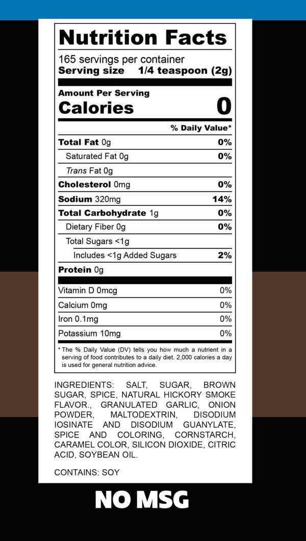 MSG Free - Myron Mixon Hickory Rub